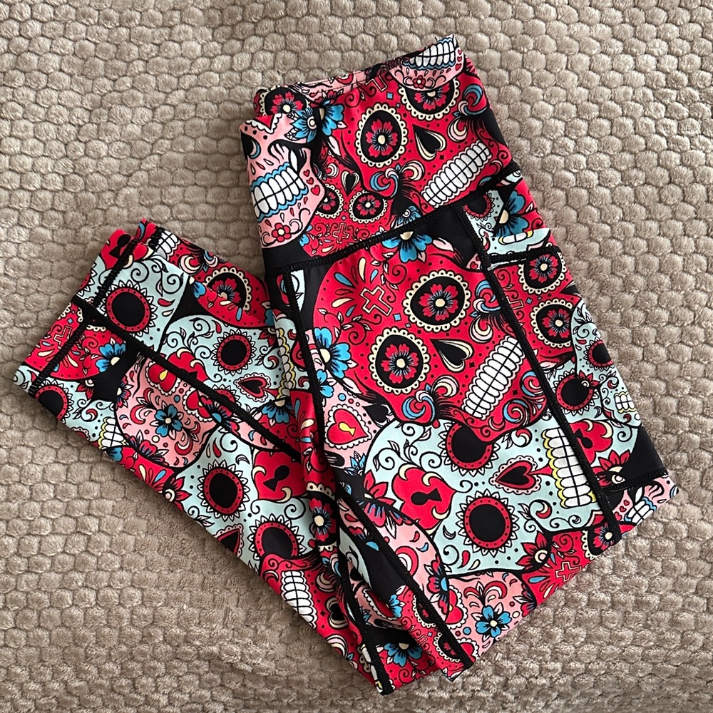 CVG Sugar Skull Print Leggings